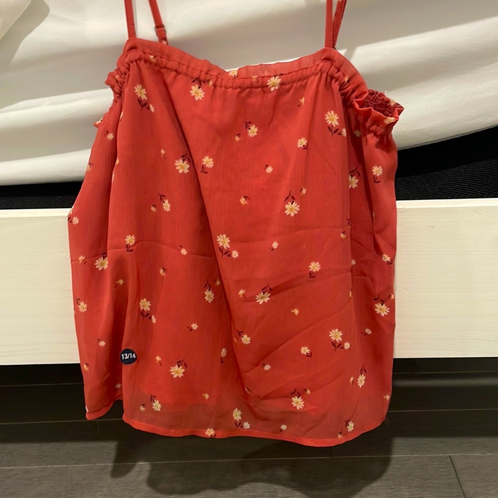 Red flower shirt